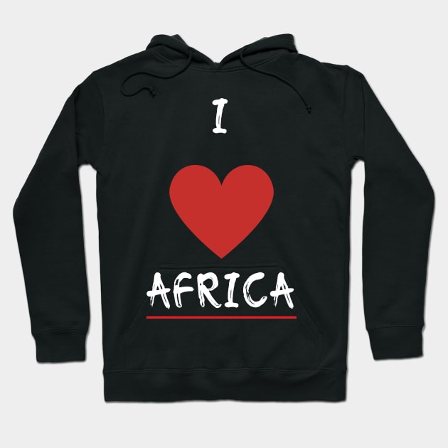 I Love Africa 2 Hoodie by PD-Store